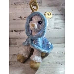 2016 Build A Bear Golden‎ Glisten Snow Deer With Cape And Tags- 16"